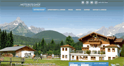 Desktop Screenshot of mittersteghof.at